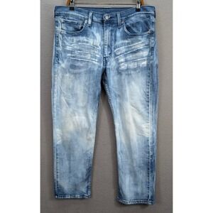 Levis 514 Men's Jeans 36x29 Blue Wash Straight Fit Denim Pants Streetwear Casual